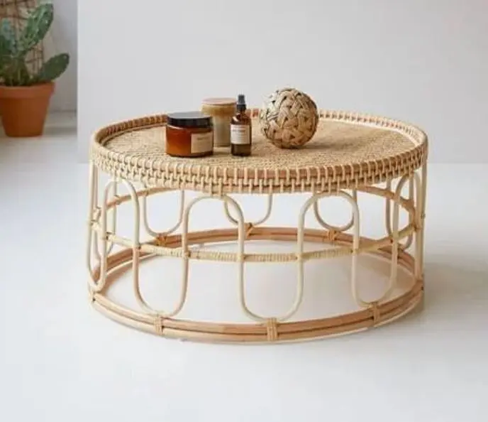 Woven Rattan Coffee Table